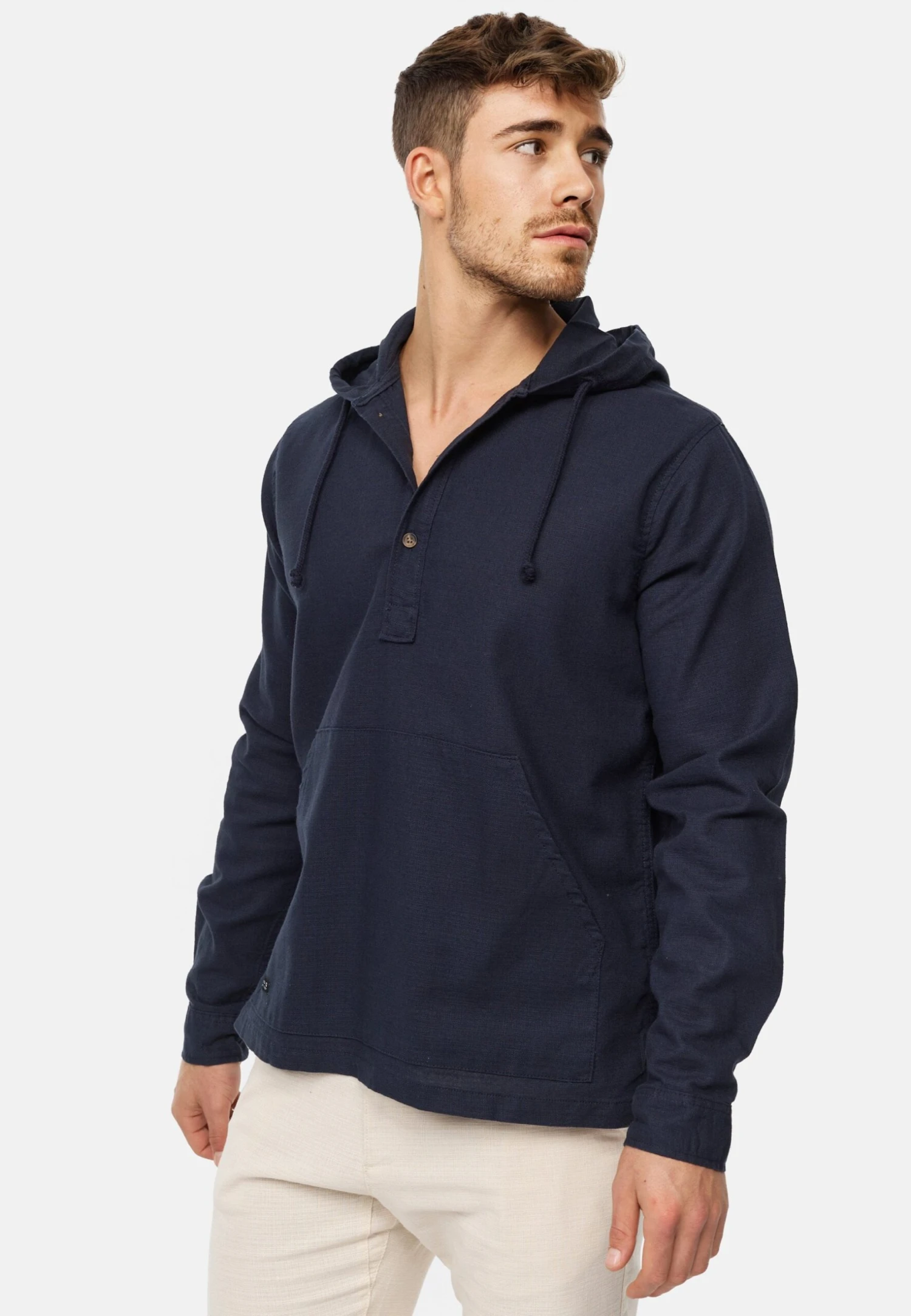 Indicode Jeans Mickie - Hoodie - Navy - Afbeelding 4