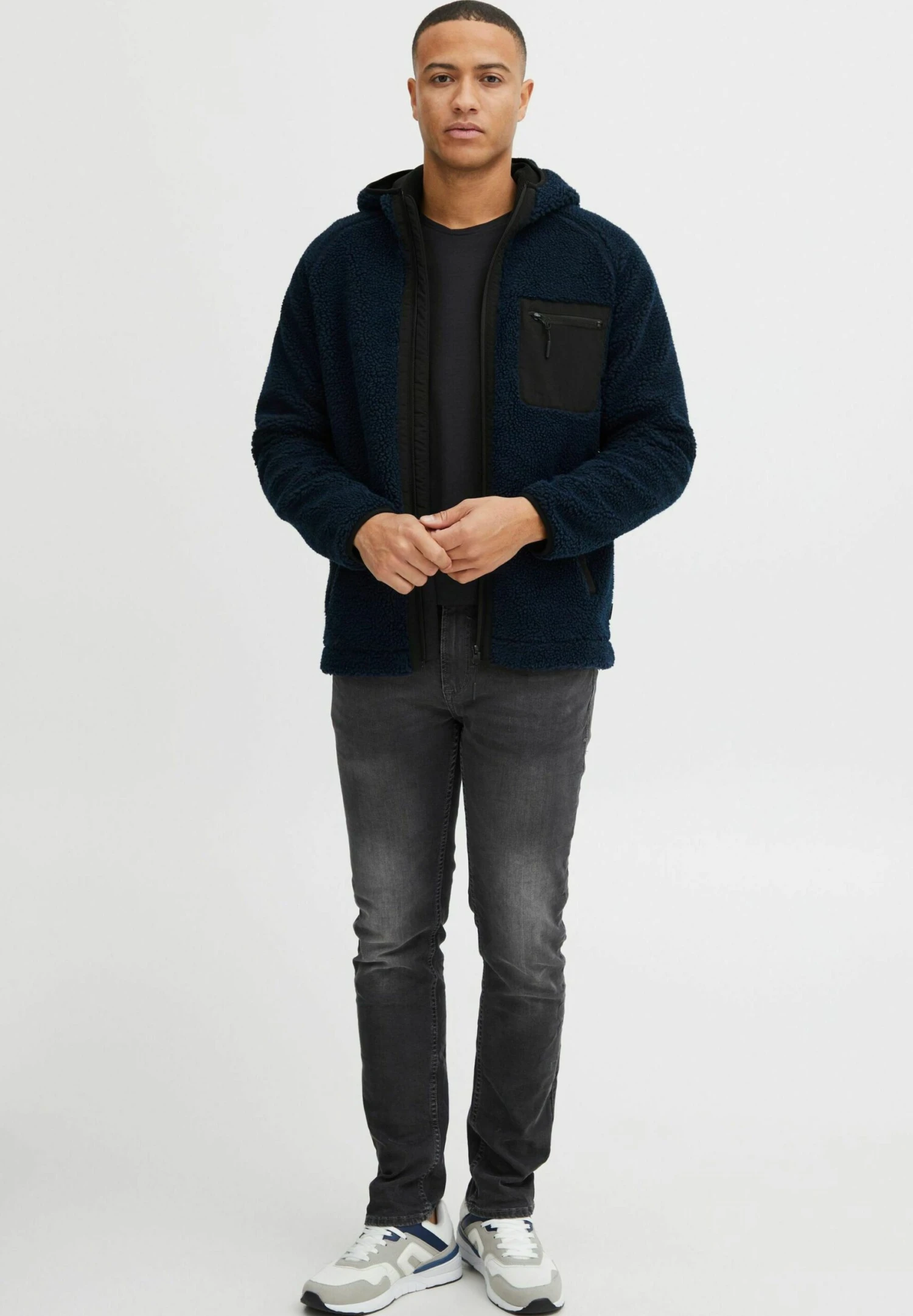 Indicode Jeans Fleecejas - Navy - Afbeelding 2