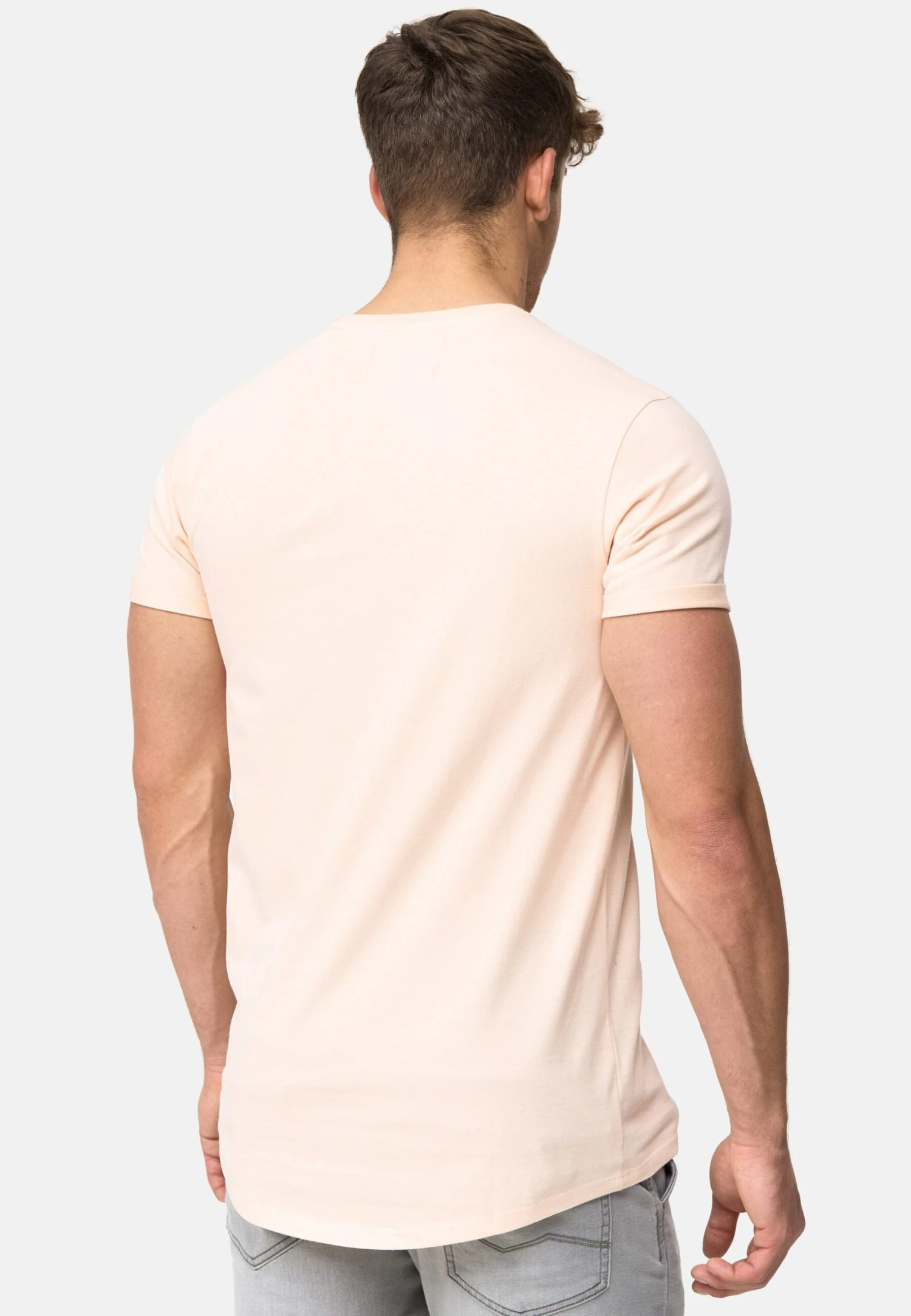 Indicode Jeans Kloge - T-Shirt Basic - Pale Peach - Afbeelding 3