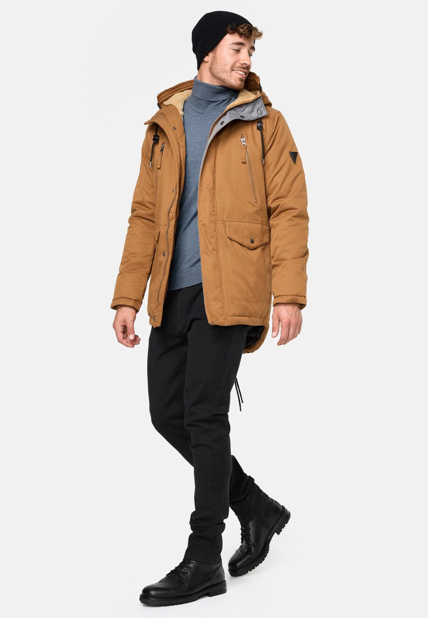 Indicode Jeans Parka - Mottled Brown - Afbeelding 2
