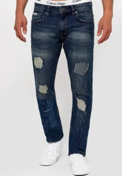 Indicode Jeans Mcintyre - Straight Leg Jeans - Blue