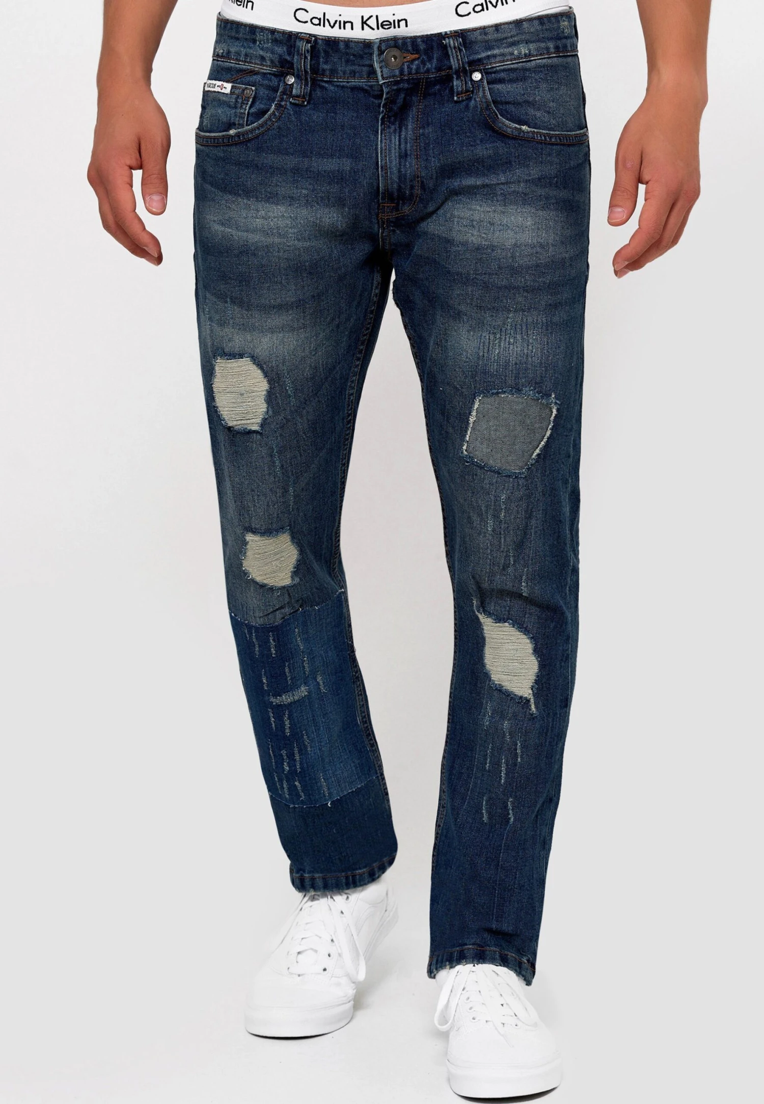 Indicode Jeans Mcintyre - Straight Leg Jeans - Blue