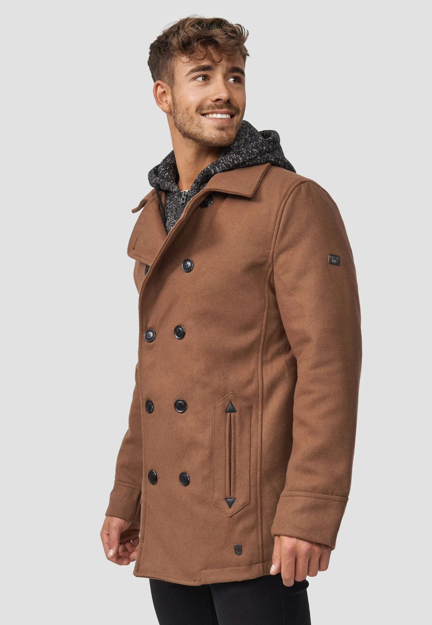 Indicode Jeans Halflange Jas - Camel - Afbeelding 6