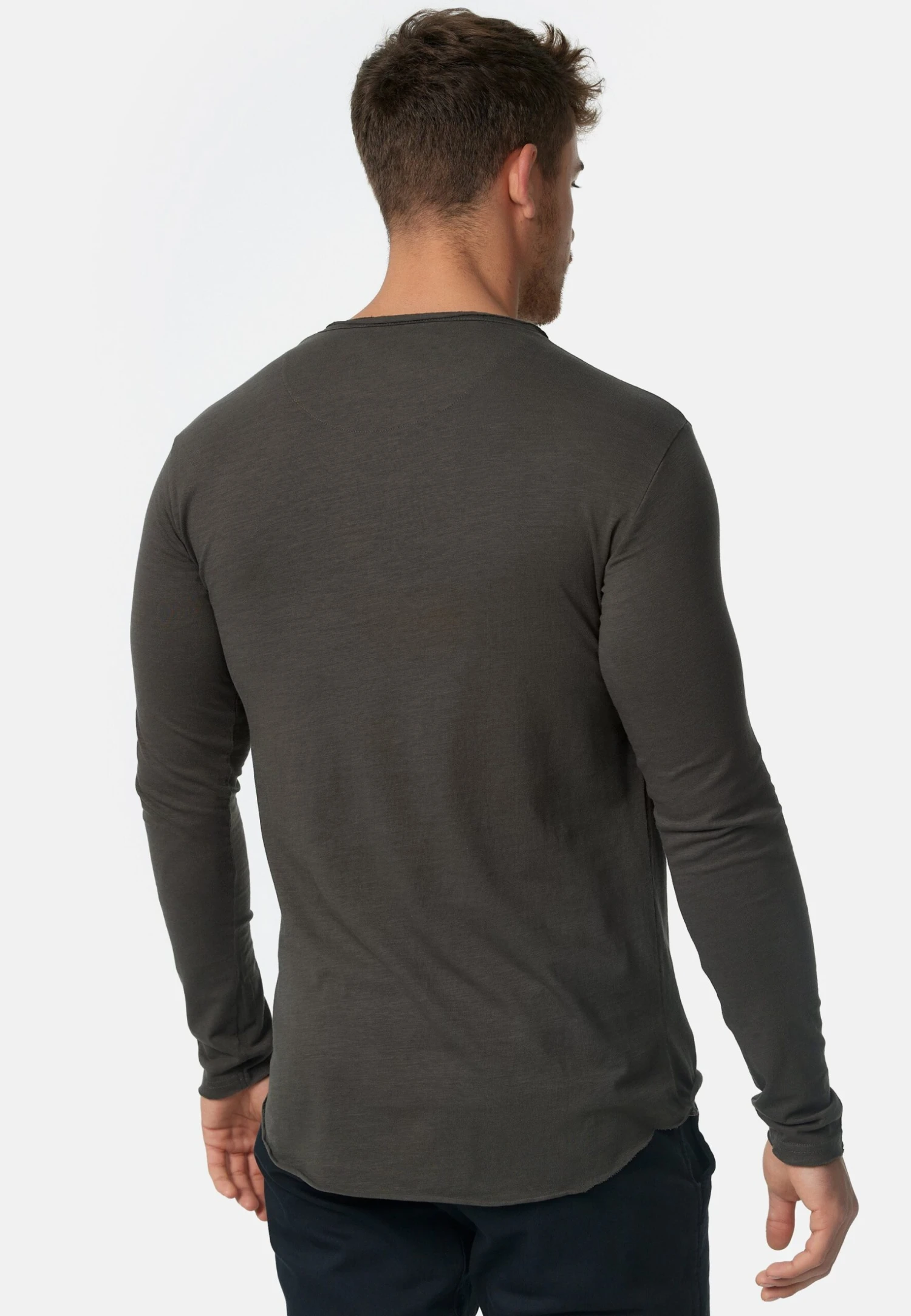 Indicode Jeans Longsleeve Willbur - Longsleeve - Anthracite - Afbeelding 3