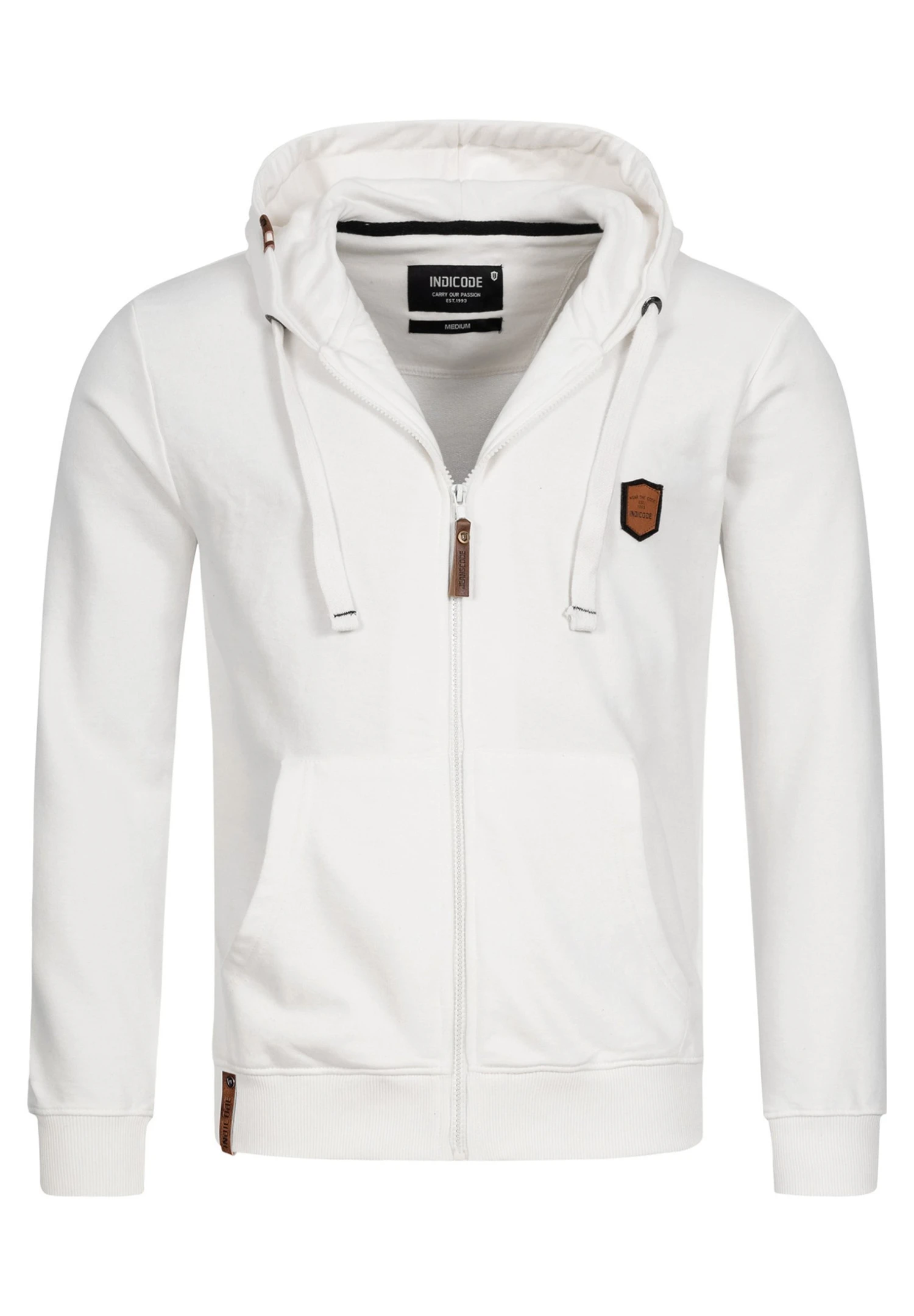 Indicode Jeans Sweater Met Rits - Off-White - Afbeelding 5