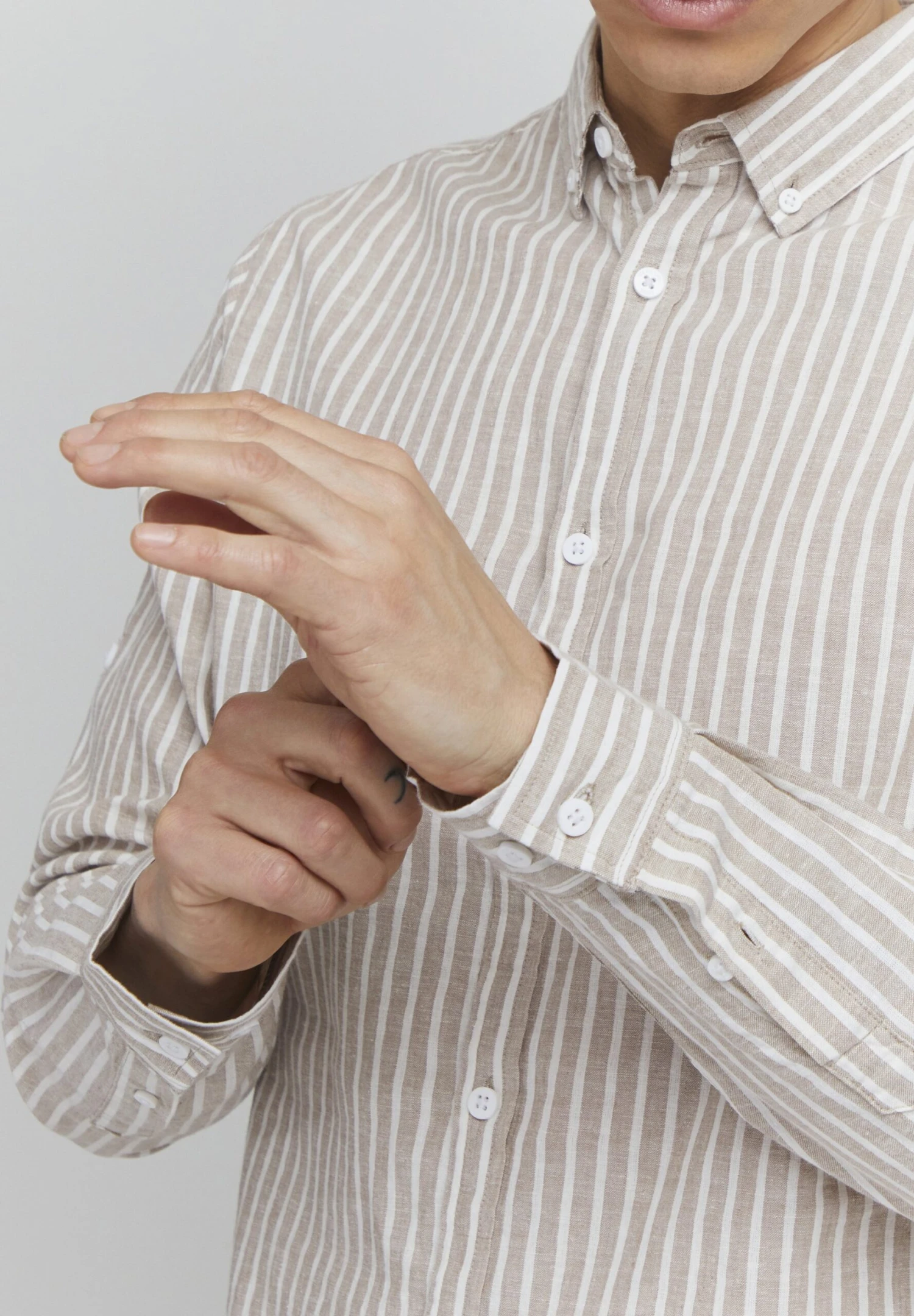 Indicode Jeans Hanko - Overhemd - Greige - Afbeelding 4