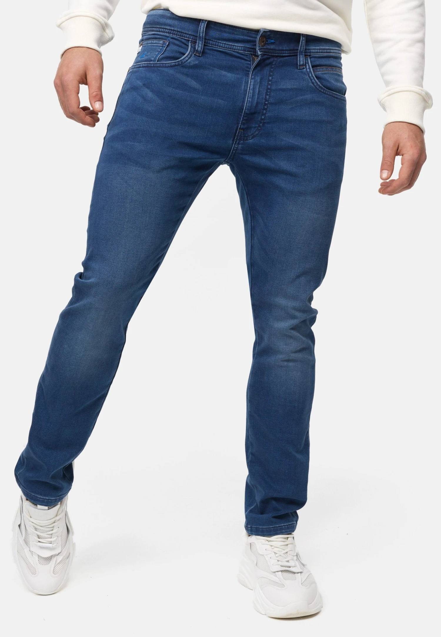 Indicode Jeans Incoil - Straight Leg Jeans - Medium Indigo