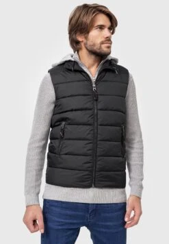 Indicode Jeans Stockton - Bodywarmer - Black