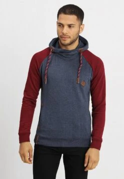 Indicode Jeans Dyott - Hoodie - Bordeaux Mix
