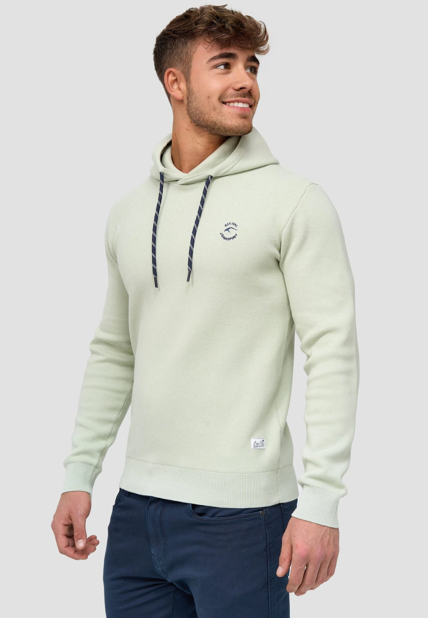 Indicode Jeans Longview - Hoodie - Sea Foam - Afbeelding 4