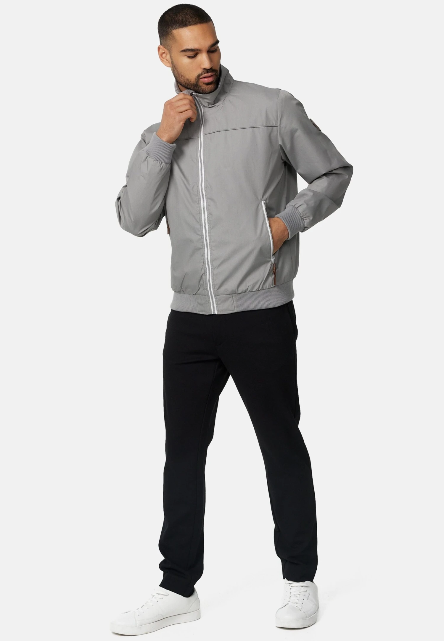 Indicode Jeans Jas - Lt Grey - Afbeelding 2