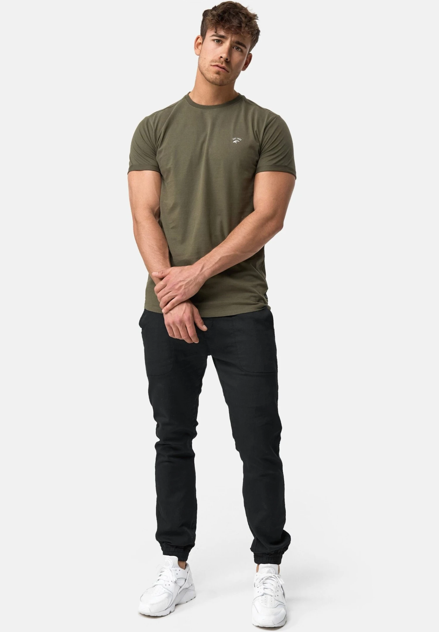 Indicode Jeans Kloge - T-Shirt Basic - Army - Afbeelding 2