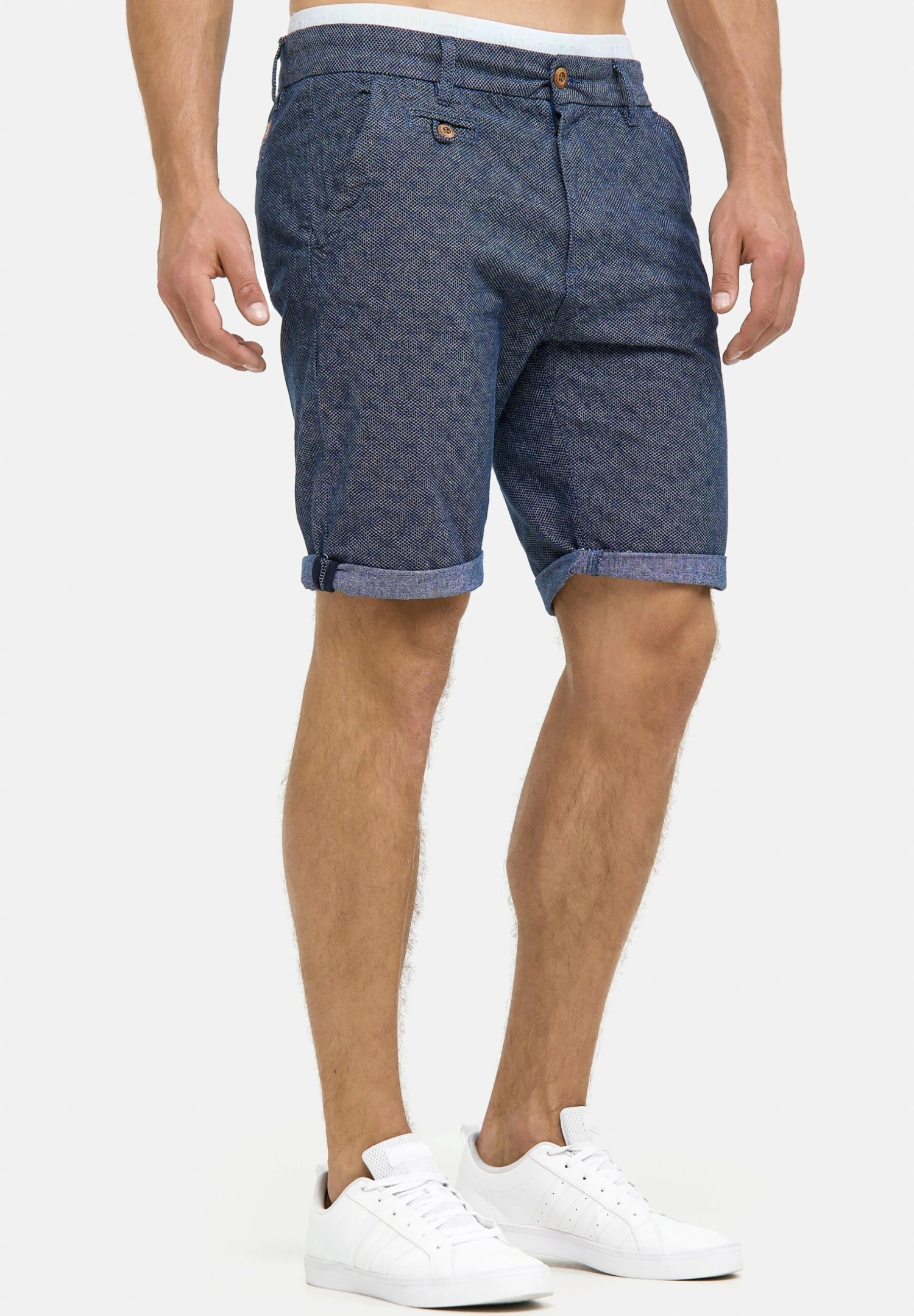 Indicode Jeans Casual Fit - Shorts - Mottled Blue - Afbeelding 5