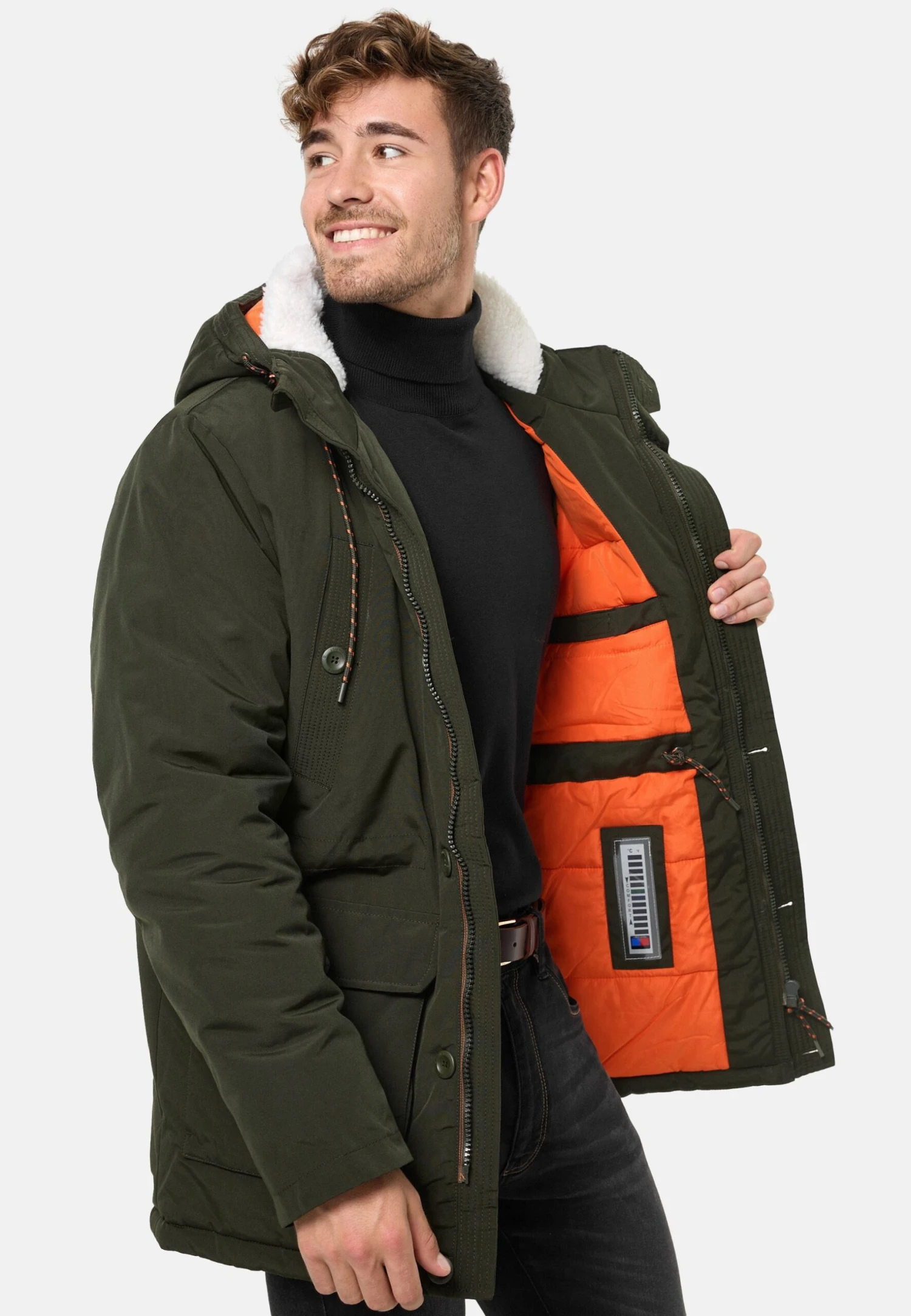 Indicode Jeans West - Parka - Army - Afbeelding 4