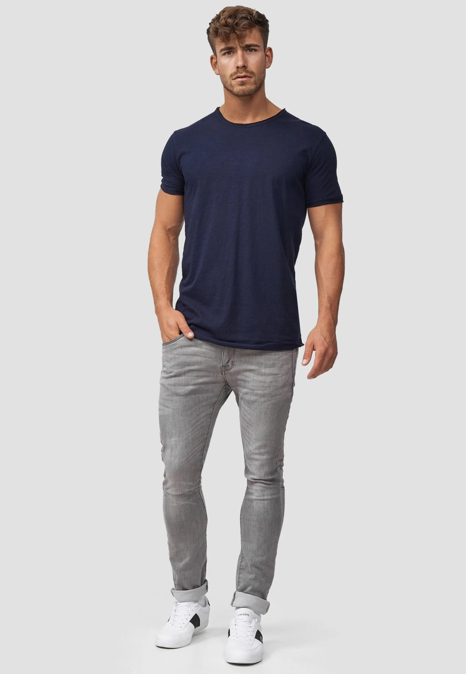 Indicode Jeans Wilbur - T-Shirt Print - Dark Blue - Afbeelding 2