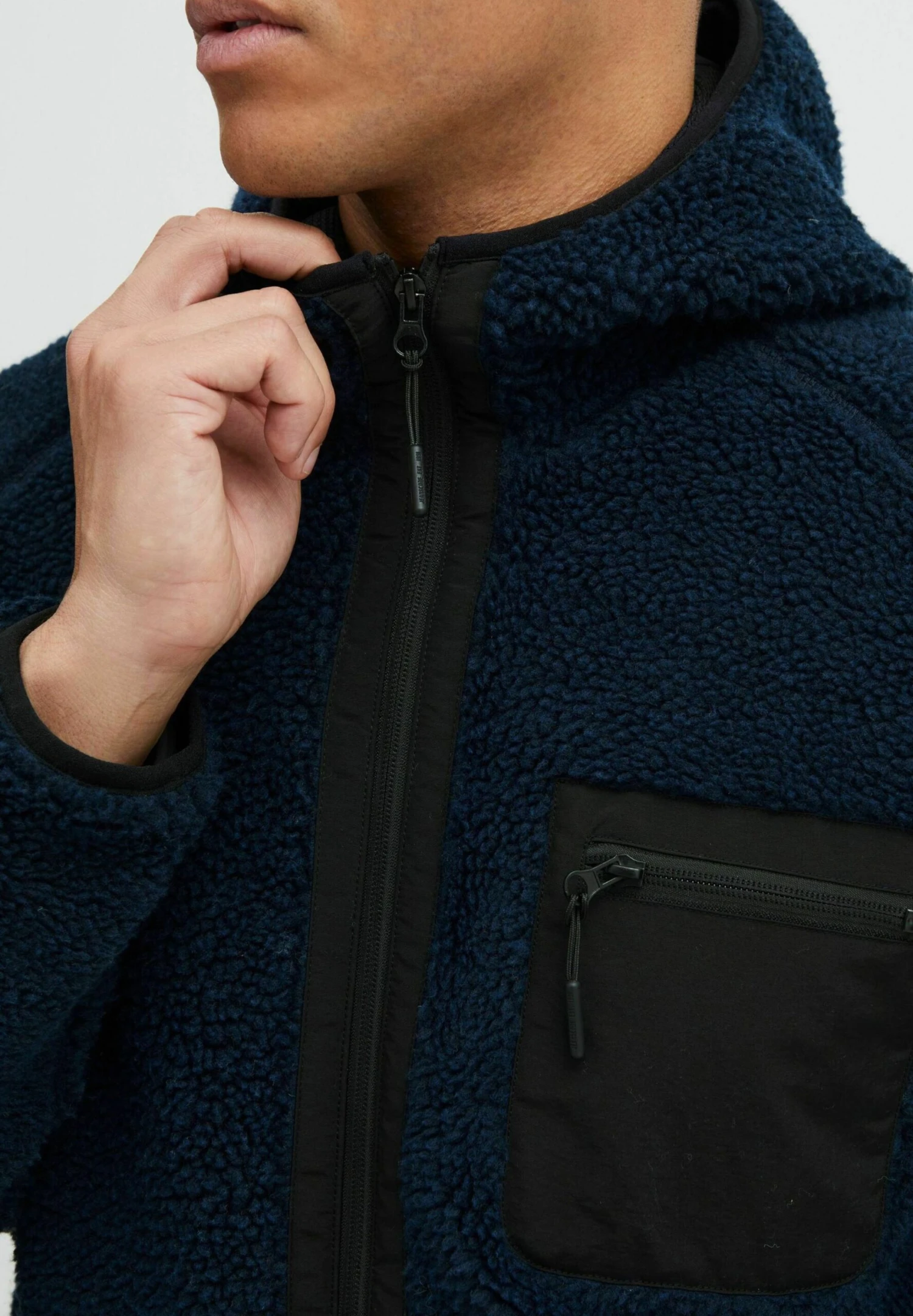 Indicode Jeans Fleecejas - Navy - Afbeelding 4