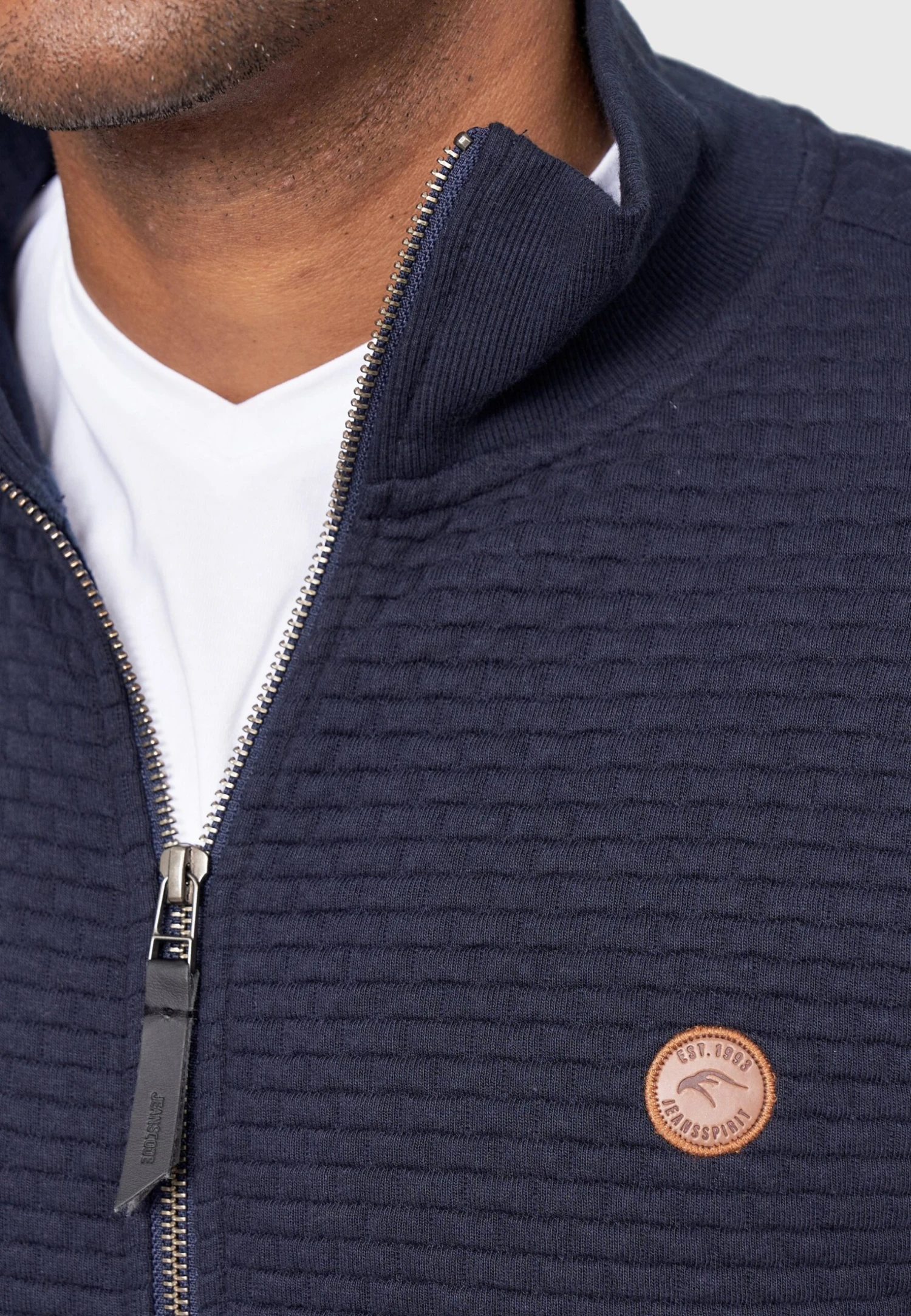 Indicode Jeans Bermie - Sweater Met Rits - Navy - Afbeelding 6