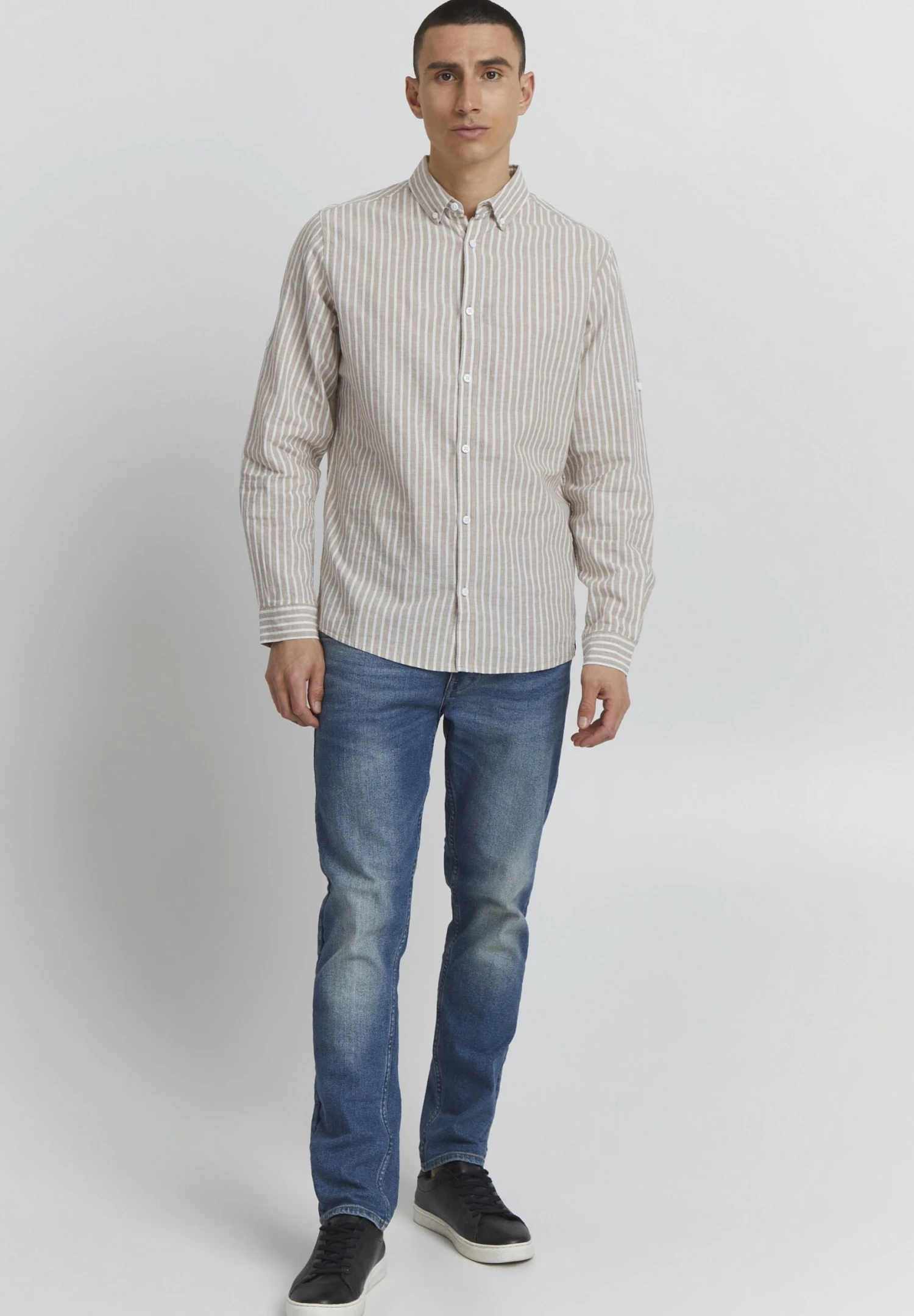 Indicode Jeans Hanko - Overhemd - Greige - Afbeelding 2