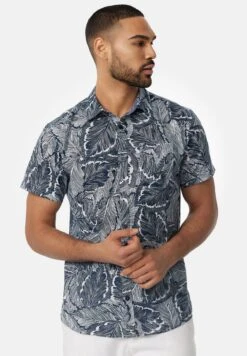 Indicode Jeans Kurzarm Intrio - Overhemd - Navy