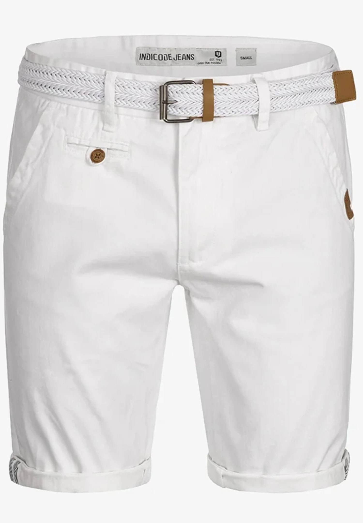 Indicode Jeans Casual Fit - Shorts - Off White - Afbeelding 6