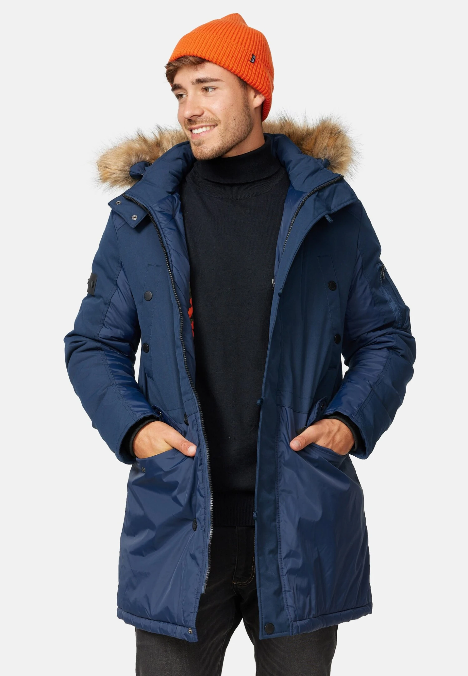 Indicode Jeans Jarl - Winterjas - Navy