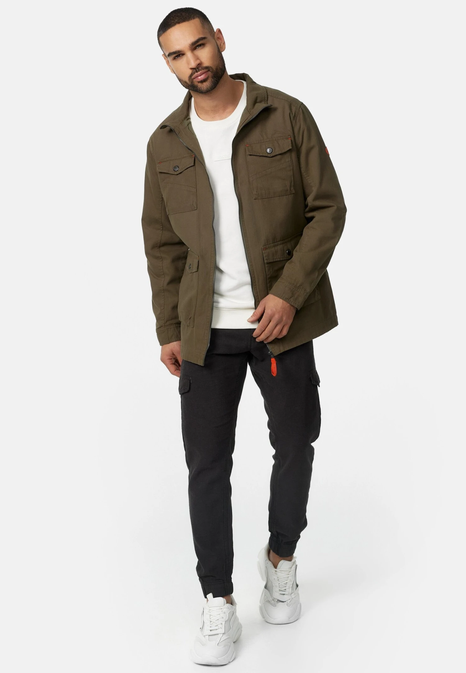 Indicode Jeans Simeon - Outdoorjas - Army - Afbeelding 2