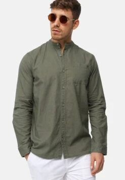 Indicode Jeans Langarm Inraffi - Overhemd - Army