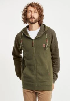 Indicode Jeans Idterence - Sweater Met Rits - Army