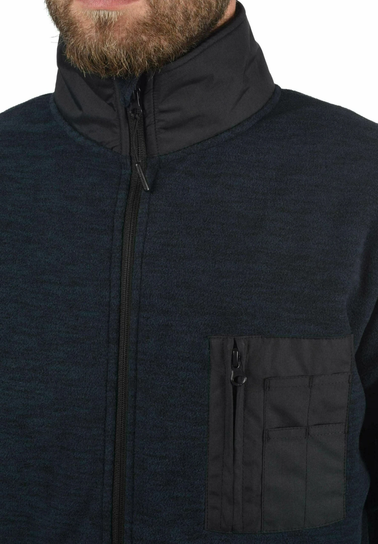 Indicode Jeans Idwilton - Fleecejas - Navy Mix - Afbeelding 4