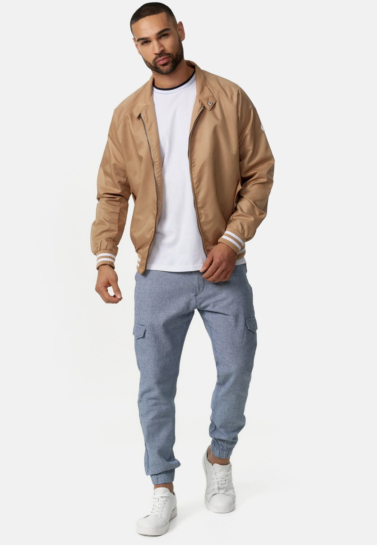 Indicode Jeans Ayser - Bomberjacks - Beige - Afbeelding 2