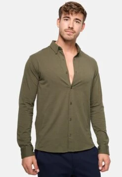 Indicode Jeans Langarm Theo - Overhemd - Army