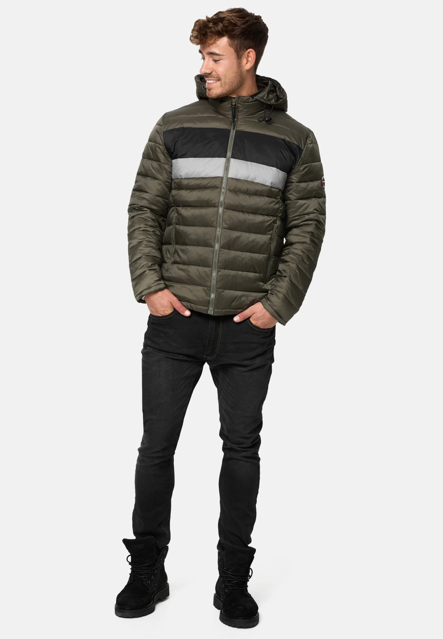 Indicode Jeans Hampshire - Winterjas - Army Mix - Afbeelding 2