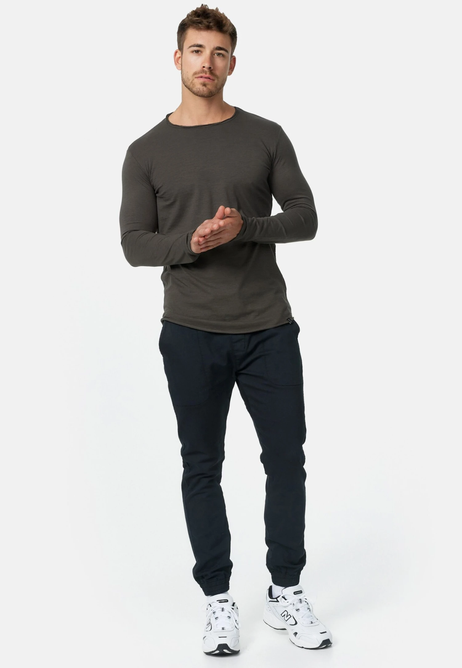 Indicode Jeans Longsleeve Willbur - Longsleeve - Anthracite - Afbeelding 2
