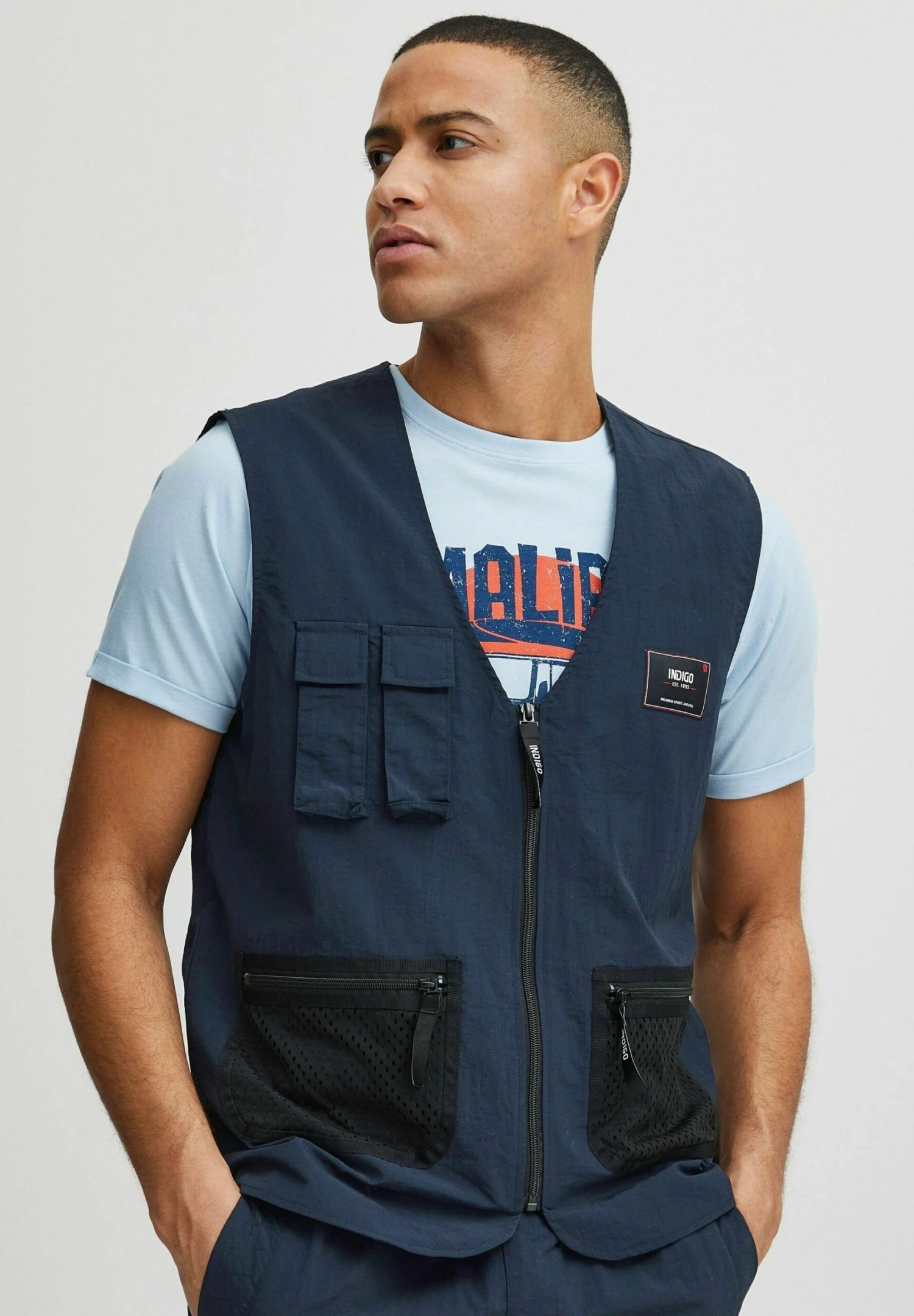 Indicode Jeans Idpiet - Bodywarmer - Navy