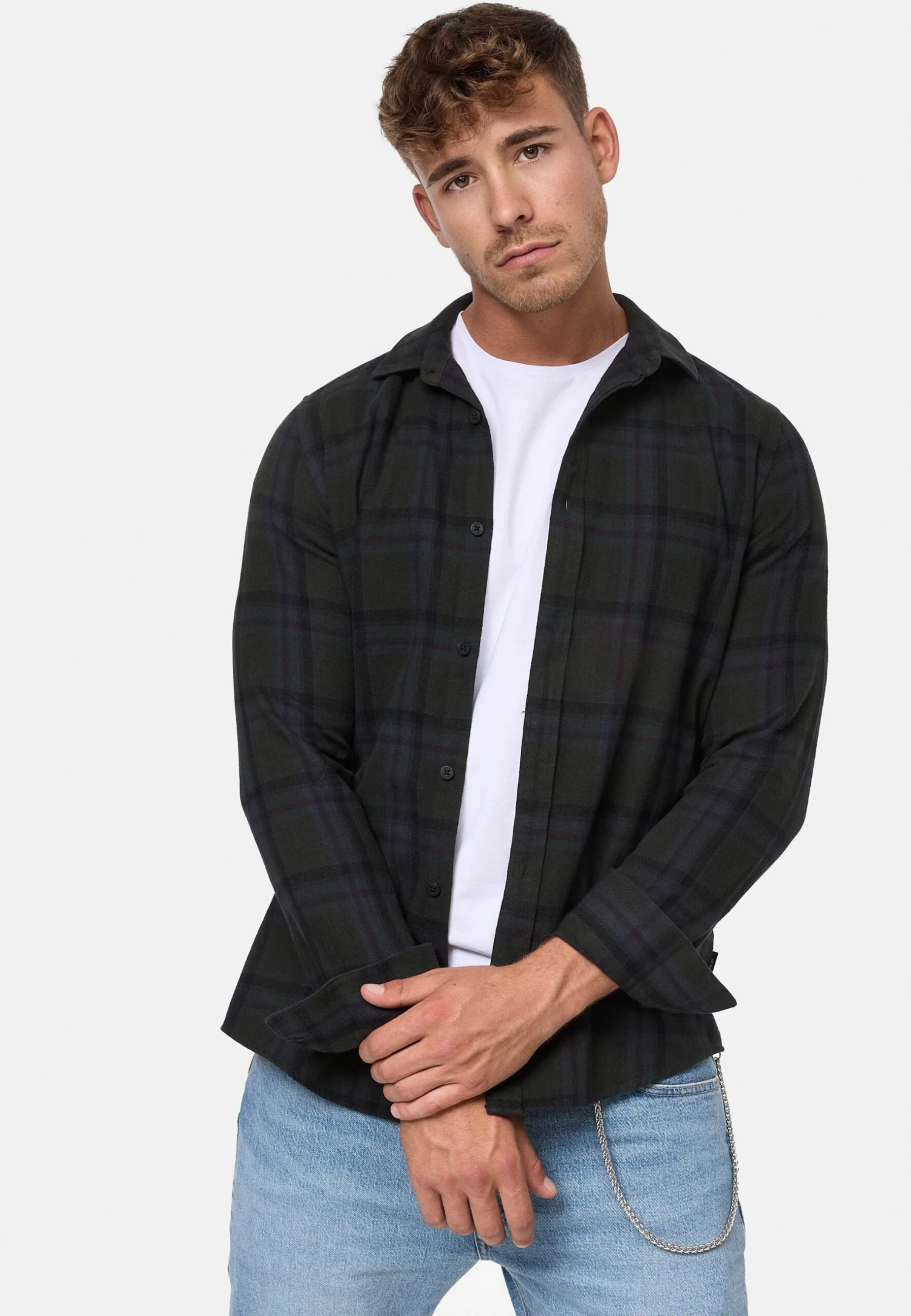 Indicode Jeans Langarm Riverside - Overhemd - Army Mix - Afbeelding 5