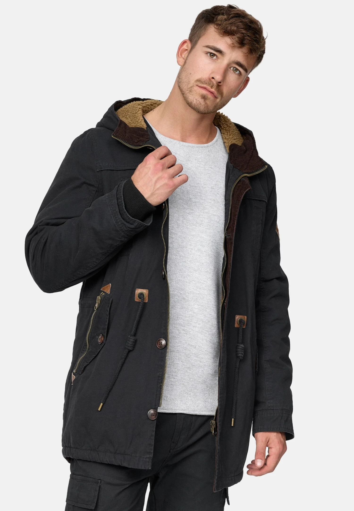 Indicode Jeans Winterjas - Black - Afbeelding 4