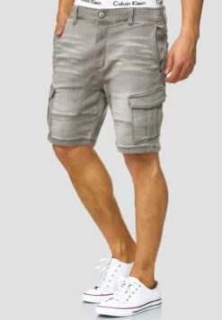 Indicode Jeans Jeansshort - Light Grey