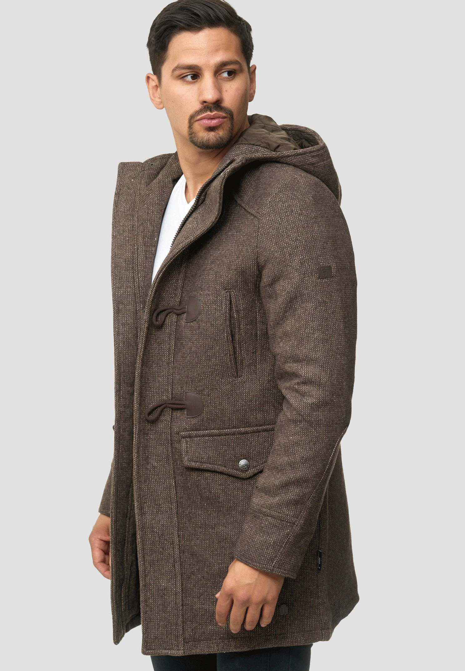 Indicode Jeans Liam - Winterjas - Mottled Brown - Afbeelding 4