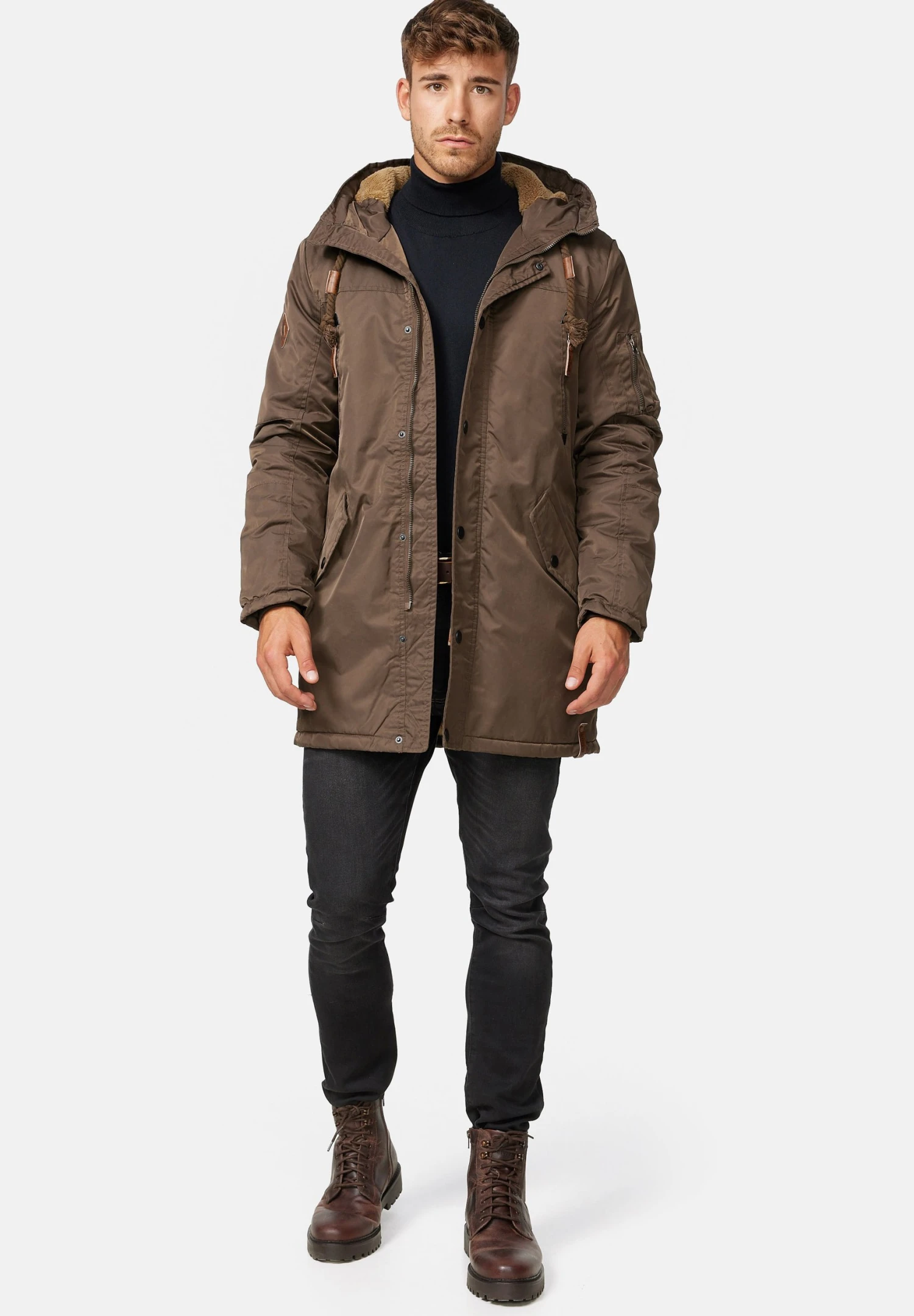 Indicode Jeans Bardsley - Winterjas - Mottled Brown - Afbeelding 2