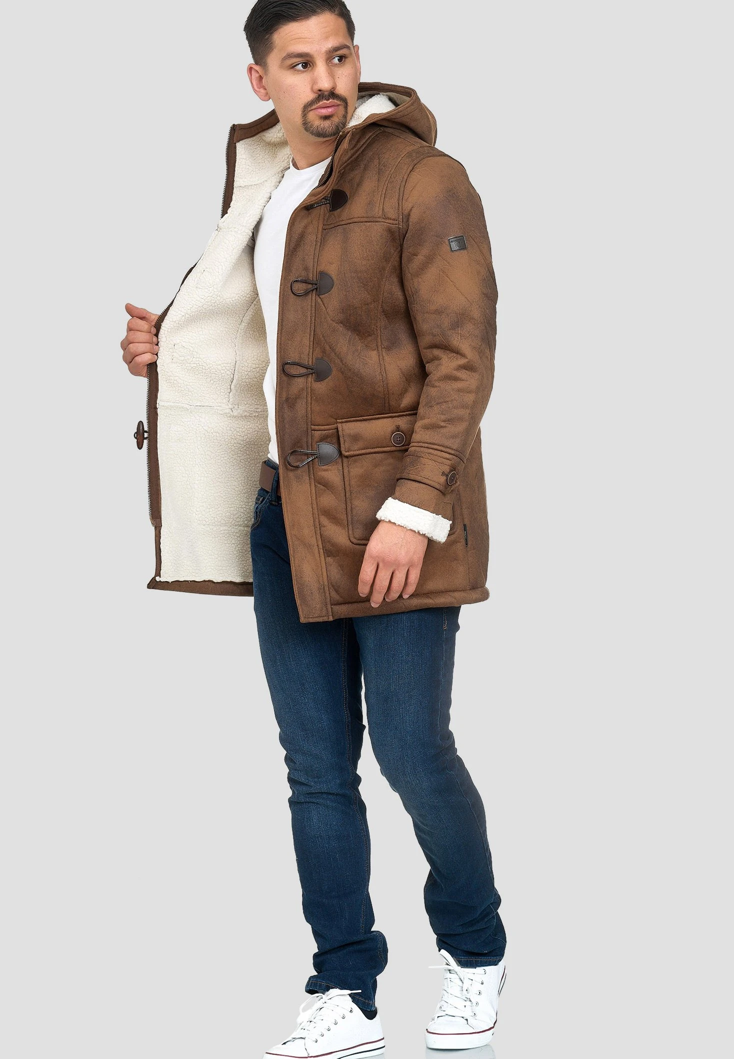 Indicode Jeans Winterjas - Brown Sugar - Afbeelding 2