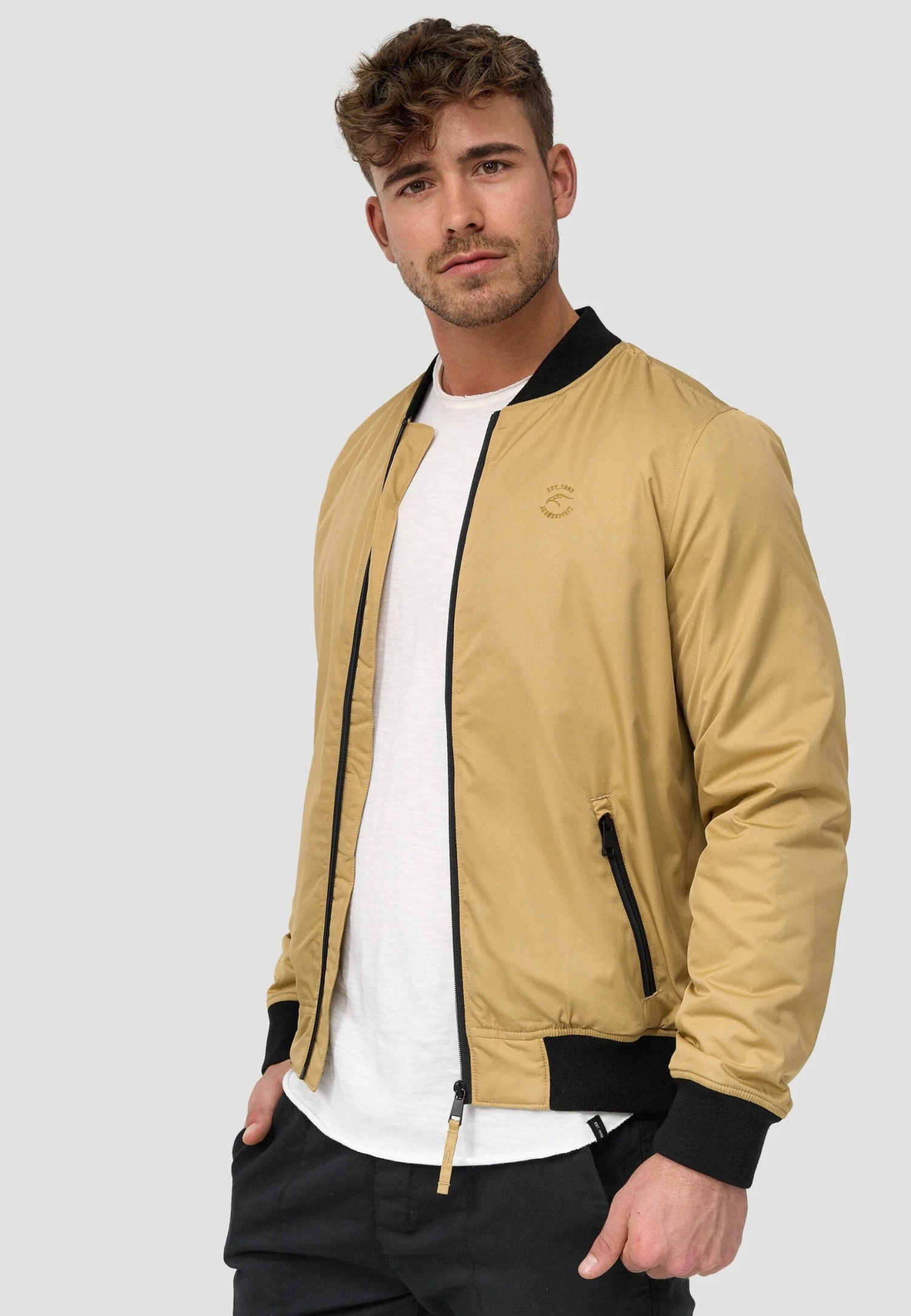 Indicode Jeans Bomberjacks - Khaki - Afbeelding 4