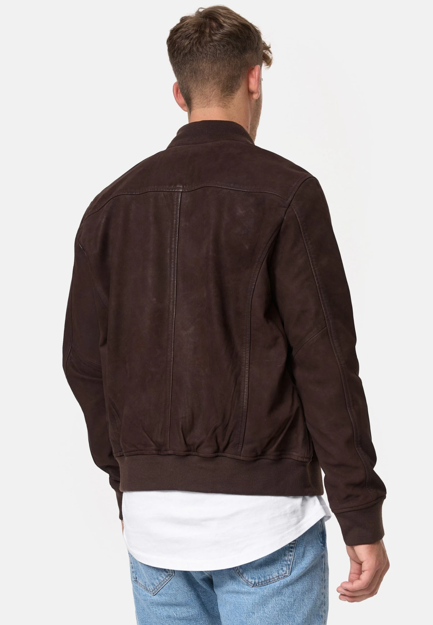 Indicode Jeans Captain - Leren Jas - Dk Brown - Afbeelding 3