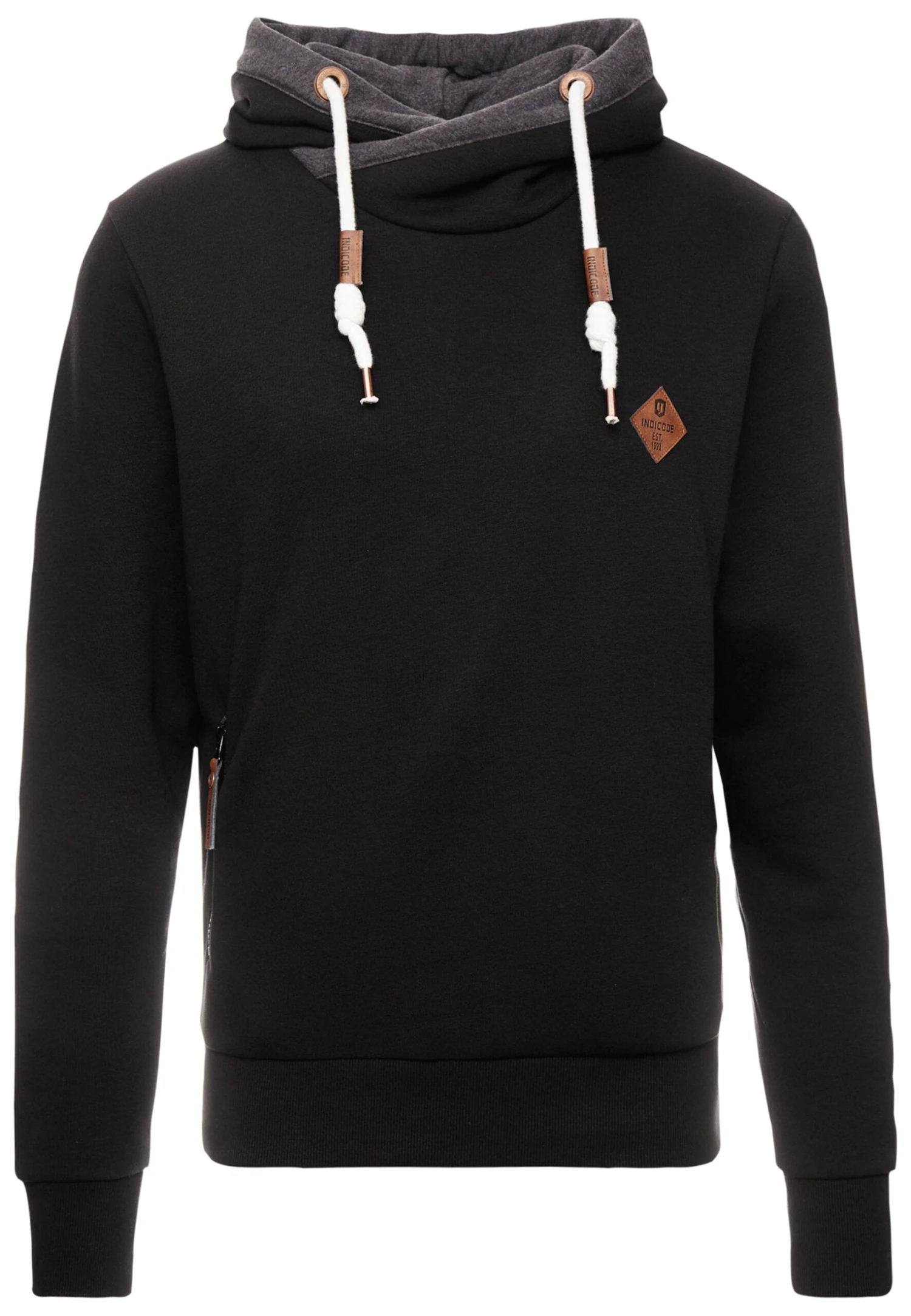 Indicode Jeans Batchelor - Hoodie - Black - Afbeelding 5