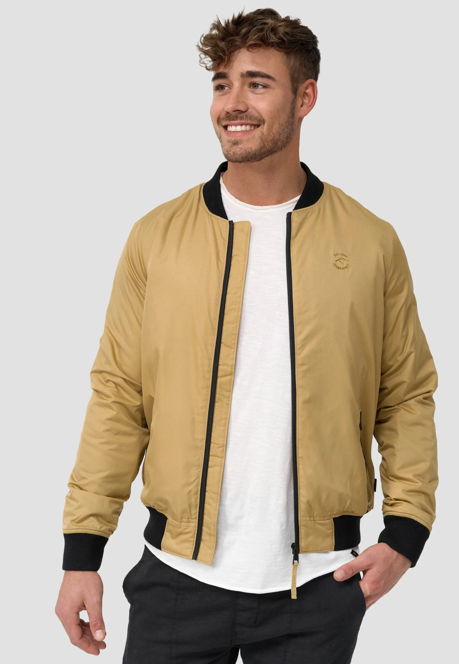 Indicode Jeans Bomberjacks - Khaki