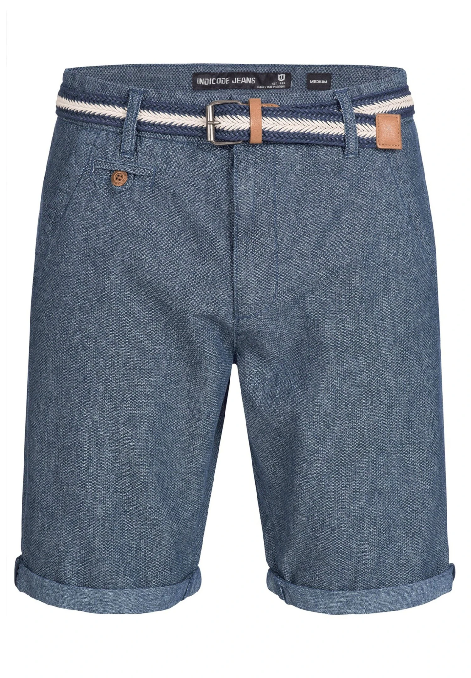 Indicode Jeans Casual Fit - Shorts - Mottled Blue - Afbeelding 6