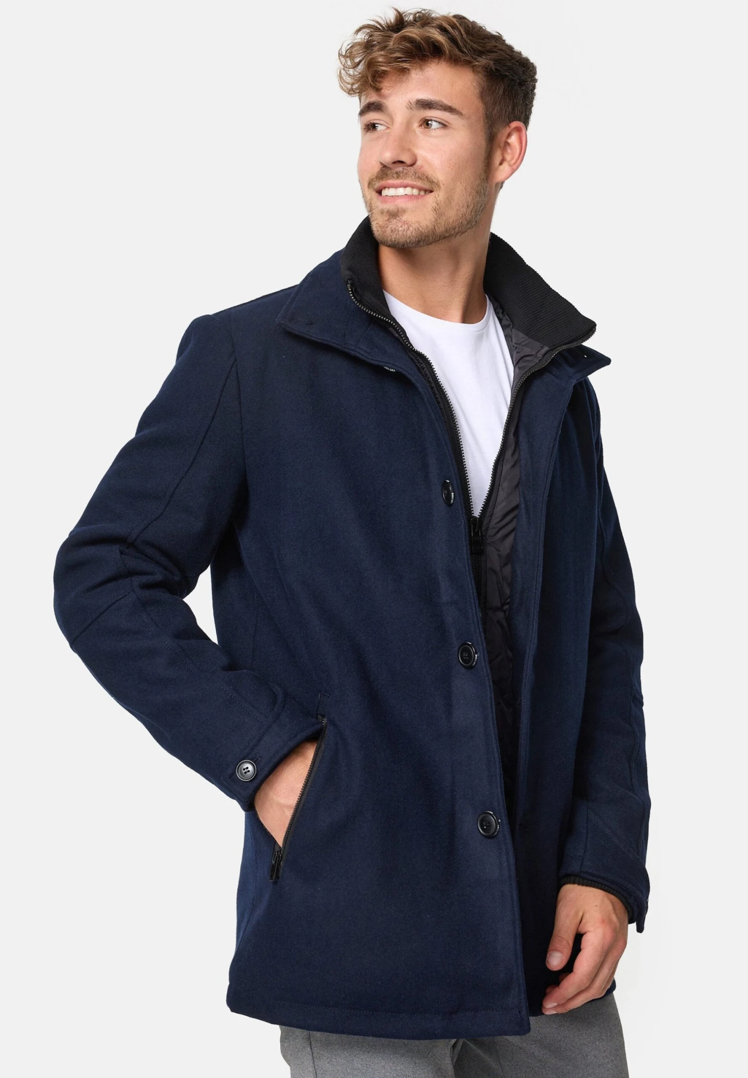 Indicode Jeans Mäntel Brittany - Jas - Navy