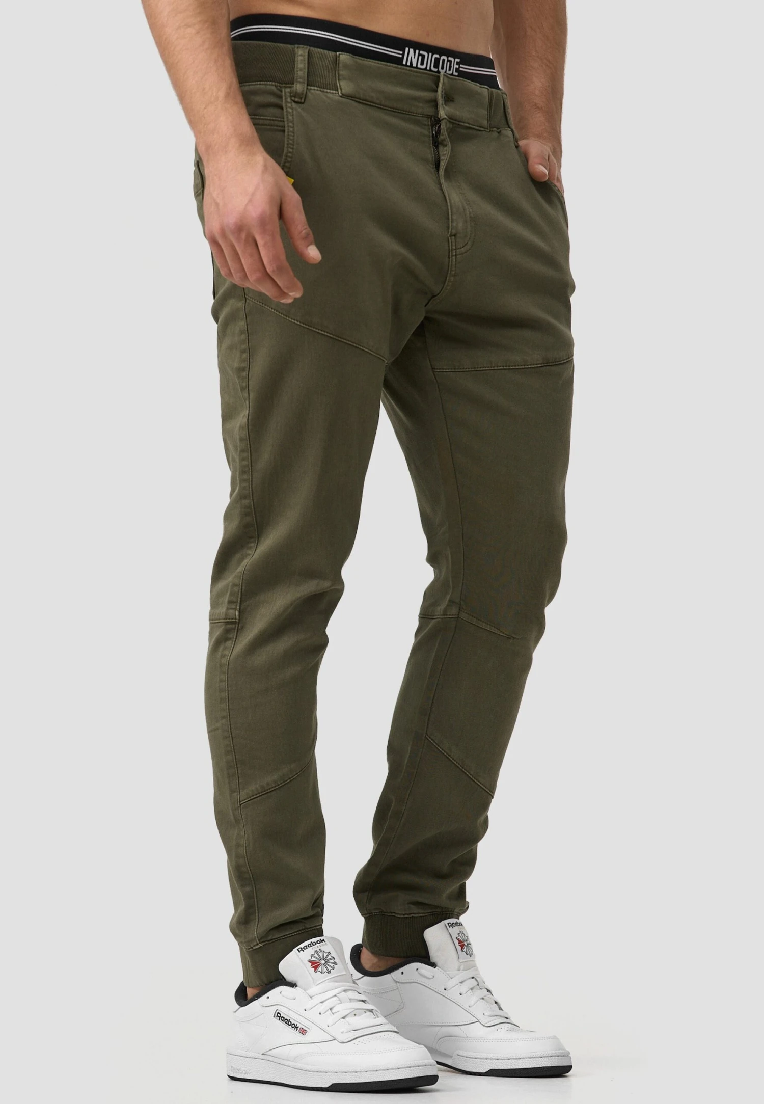 Indicode Jeans Zannes - Slim Fit Jeans - Army - Afbeelding 4