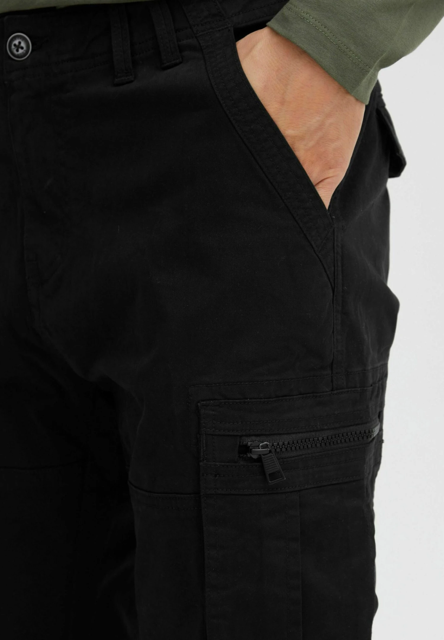 Indicode Jeans Cargobroek - Black - Afbeelding 4