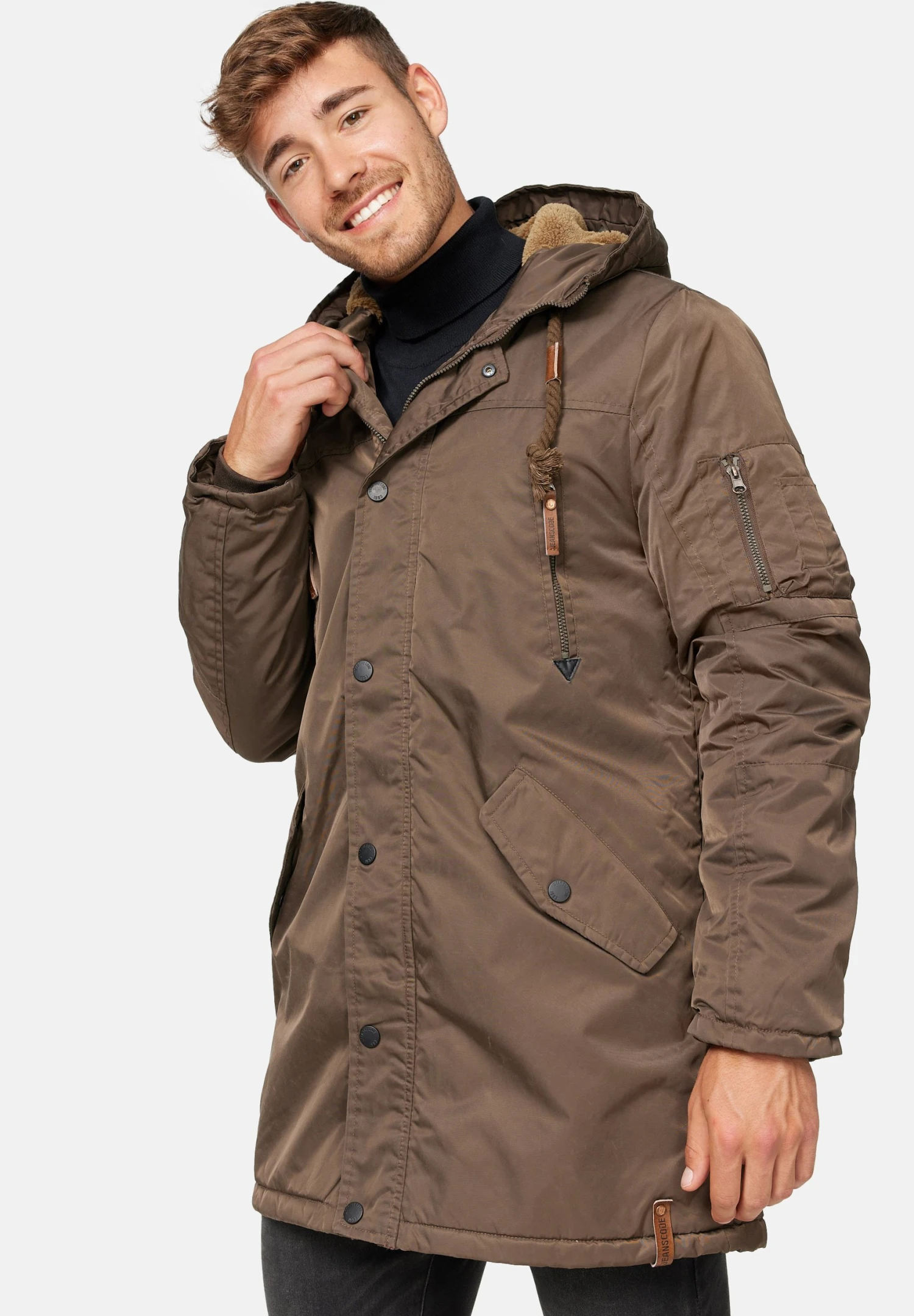 Indicode Jeans Bardsley - Winterjas - Mottled Brown - Afbeelding 4