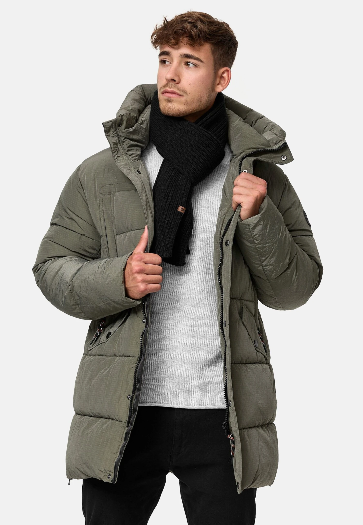 Indicode Jeans Kasper - Winterjas - Army - Afbeelding 6